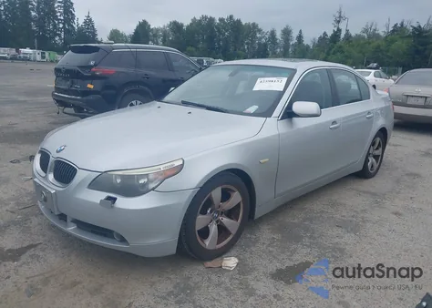 2007 BMW 525I z USA, uszkodzony, nr VIN WBANE53567CW67916